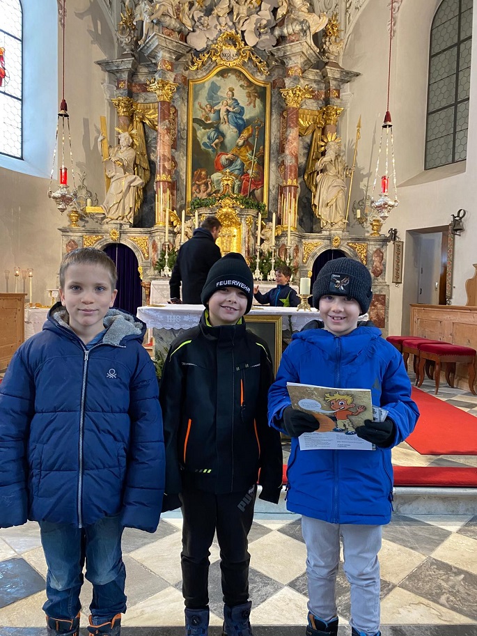 Vorstellung der Erstkommunionkinder in Obernberg
