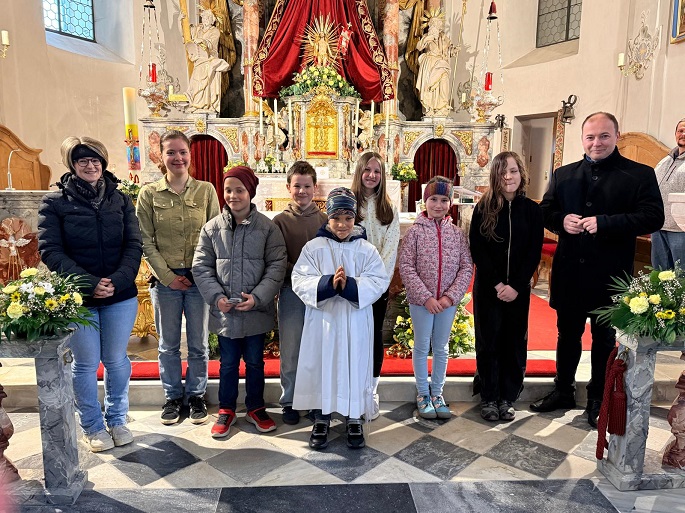 Ministrantenaufnahme in Obernberg zu Christi Himmelfahrt