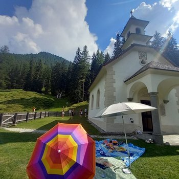 Picknick der Jugendlichen auf der Kalten Herberge