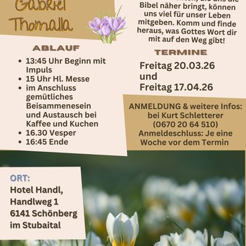 Einkehrnachmittage im GH Handl