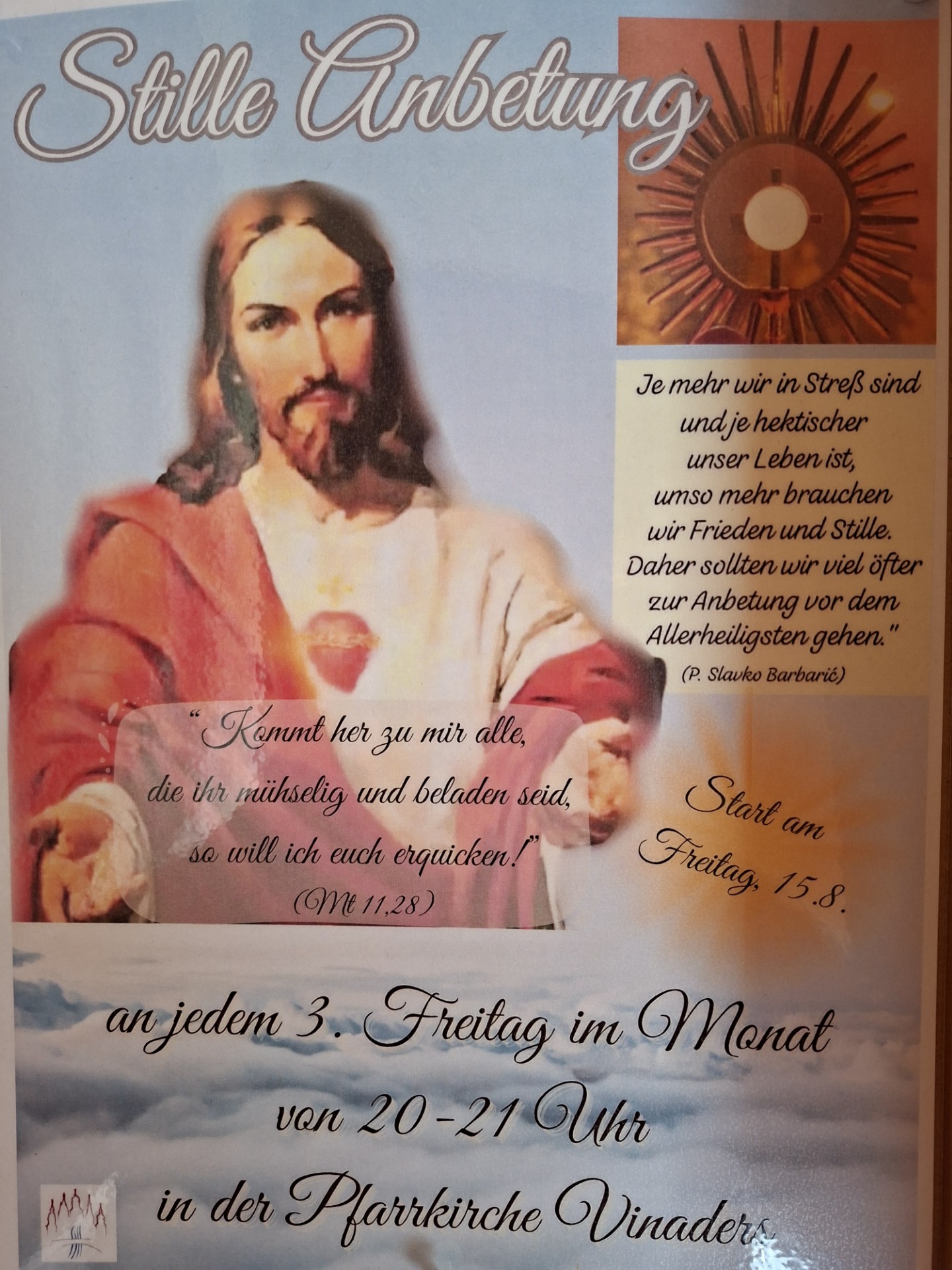 Stille Anbetungen in Vinaders
