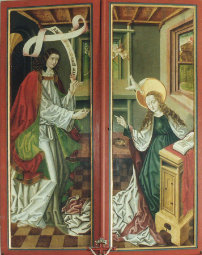Flügelaltar geschlossen: Verkündigung