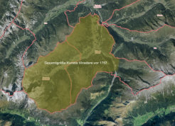 Karte: Obernberg als eigene Kuratie ab 1757
