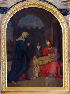Linker Seitenaltar: Tod des Hl. Josef